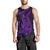 Purple Polynesia Shark Tattoo Men Tank Top With Polynesian Plumeria LT14 - Polynesian Pride