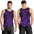 Purple Polynesia Shark Tattoo Men Tank Top With Polynesian Plumeria LT14 - Polynesian Pride