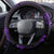 Purple Polynesia Shark Tattoo Steering Wheel Cover With Polynesian Plumeria