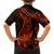 Red Polynesia Family Matching Off Shoulder Short Dress and Hawaiian Shirt Shark Tattoo With Polynesian Plumeria LT14 - Polynesian Pride