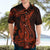 Red Polynesia Hawaiian Shirt Shark Tattoo With Polynesian Plumeria LT14 - Polynesian Pride