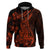 Red Polynesia Hoodie Shark Tattoo With Polynesian Plumeria LT14 Red - Polynesian Pride