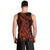 Red Polynesia Men Tank Top Shark Tattoo With Polynesian Plumeria LT14 - Polynesian Pride