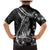 Black Polynesia Family Matching Mermaid Dress and Hawaiian Shirt Shark Tattoo With Polynesian Plumeria LT14 - Polynesian Pride