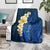 Blue Polynesia Blanket Plumeria Tropical Leaves With Galaxy Polynesian Art LT14 - Polynesian Pride