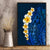 Blue Polynesia Canvas Wall Art Plumeria Tropical Leaves With Galaxy Polynesian Art LT14 - Polynesian Pride