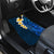 Blue Polynesia Car Mats Plumeria Tropical Leaves With Galaxy Polynesian Art LT14 - Polynesian Pride