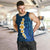 Blue Polynesia Men Tank Top Plumeria Tropical Leaves With Galaxy Polynesian Art LT14 Blue - Polynesian Pride