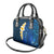 Blue Polynesia Shoulder Handbag Plumeria Tropical Leaves With Galaxy Polynesian Art LT14 - Polynesian Pride