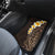 Brown Polynesia Car Mats Plumeria Tropical Leaves With Galaxy Polynesian Art LT14 - Polynesian Pride