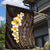 Brown Polynesia Garden Flag Plumeria Tropical Leaves With Galaxy Polynesian Art LT14 - Polynesian Pride