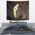 Brown Polynesia Tapestry Plumeria Tropical Leaves With Galaxy Polynesian Art LT14 - Polynesian Pride