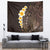 Brown Polynesia Tapestry Plumeria Tropical Leaves With Galaxy Polynesian Art LT14 - Polynesian Pride