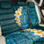 Turquosie Polynesia Back Car Seat Cover Plumeria Tropical Leaves With Galaxy Polynesian Art LT14 - Polynesian Pride