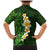 Green Polynesia Family Matching Mermaid Dress and Hawaiian Shirt Plumeria Tropical Leaves With Galaxy Polynesian Art LT14 - Polynesian Pride