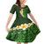 Green Polynesia Family Matching Mermaid Dress and Hawaiian Shirt Plumeria Tropical Leaves With Galaxy Polynesian Art LT14 Daughter's Dress Green - Polynesian Pride