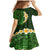 Green Polynesia Family Matching Mermaid Dress and Hawaiian Shirt Plumeria Tropical Leaves With Galaxy Polynesian Art LT14 - Polynesian Pride