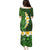 Green Polynesia Family Matching Puletasi Dress and Hawaiian Shirt Plumeria Tropical Leaves With Galaxy Polynesian Art LT14 - Polynesian Pride