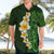 Green Polynesia Hawaiian Shirt Plumeria Tropical Leaves With Galaxy Polynesian Art LT14 - Polynesian Pride