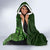 Green Polynesia Hooded Blanket Plumeria Tropical Leaves With Galaxy Polynesian Art LT14 - Polynesian Pride