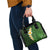 Green Polynesia Shoulder Handbag Plumeria Tropical Leaves With Galaxy Polynesian Art LT14 - Polynesian Pride