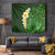 Green Polynesia Tapestry Plumeria Tropical Leaves With Galaxy Polynesian Art LT14 Green - Polynesian Pride