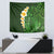 Green Polynesia Tapestry Plumeria Tropical Leaves With Galaxy Polynesian Art LT14 - Polynesian Pride