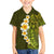 Lime Green Tropical Plumeria With Galaxy Polynesian Art Family Matching Puletasi Dress and Hawaiian Shirt LT14 Son's Shirt Lime Green - Polynesian Pride