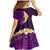 Purple Tropical Plumeria With Galaxy Polynesian Art Family Matching Mermaid Dress and Hawaiian Shirt LT14 - Polynesian Pride