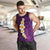 Purple Tropical Plumeria With Galaxy Polynesian Art Men Tank Top LT14 Purple - Polynesian Pride