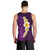 Purple Tropical Plumeria With Galaxy Polynesian Art Men Tank Top LT14 - Polynesian Pride