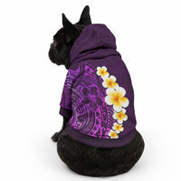 Purple Tropical Plumeria With Galaxy Polynesian Art Pet Hoodie LT14 - Polynesian Pride