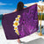 Purple Tropical Plumeria With Galaxy Polynesian Art Sarong LT14 One Size 44 x 66 inches Purple - Polynesian Pride