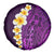 Purple Tropical Plumeria With Galaxy Polynesian Art Spare Tire Cover LT14 - Polynesian Pride