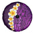 Purple Tropical Plumeria With Galaxy Polynesian Art Spare Tire Cover LT14 - Polynesian Pride