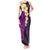 Purple Tropical Plumeria With Galaxy Polynesian Art Tank Maxi Dress LT14 Women Purple - Polynesian Pride