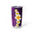 Purple Tropical Plumeria With Galaxy Polynesian Art Tumbler Cup