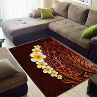 Red Tropical Plumeria With Galaxy Polynesian Art Area Rug LT14 - Polynesian Pride