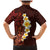 Red Tropical Plumeria With Galaxy Polynesian Art Family Matching Mermaid Dress and Hawaiian Shirt LT14 - Polynesian Pride