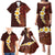 Red Tropical Plumeria With Galaxy Polynesian Art Family Matching Puletasi Dress and Hawaiian Shirt LT14 - Polynesian Pride