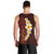 Red Tropical Plumeria With Galaxy Polynesian Art Men Tank Top LT14 - Polynesian Pride