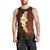 Red Tropical Plumeria With Galaxy Polynesian Art Men Tank Top LT14 - Polynesian Pride