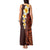 Red Tropical Plumeria With Galaxy Polynesian Art Tank Maxi Dress LT14 - Polynesian Pride