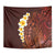 Red Tropical Plumeria With Galaxy Polynesian Art Tapestry LT14 - Polynesian Pride