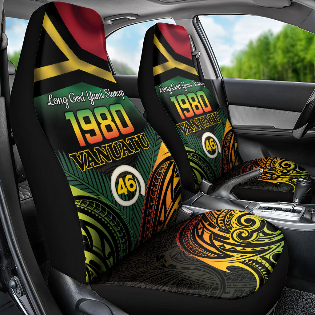 Vanuatu 1980 Car Seat Cover Hapi 46 Yia Indipendens Anivesari LT14 - Polynesian Pride