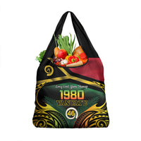 Vanuatu 1980 Grocery Bag Hapi 46 Yia Indipendens Anivesari LT14 1-pack One Size Black - Polynesian Pride