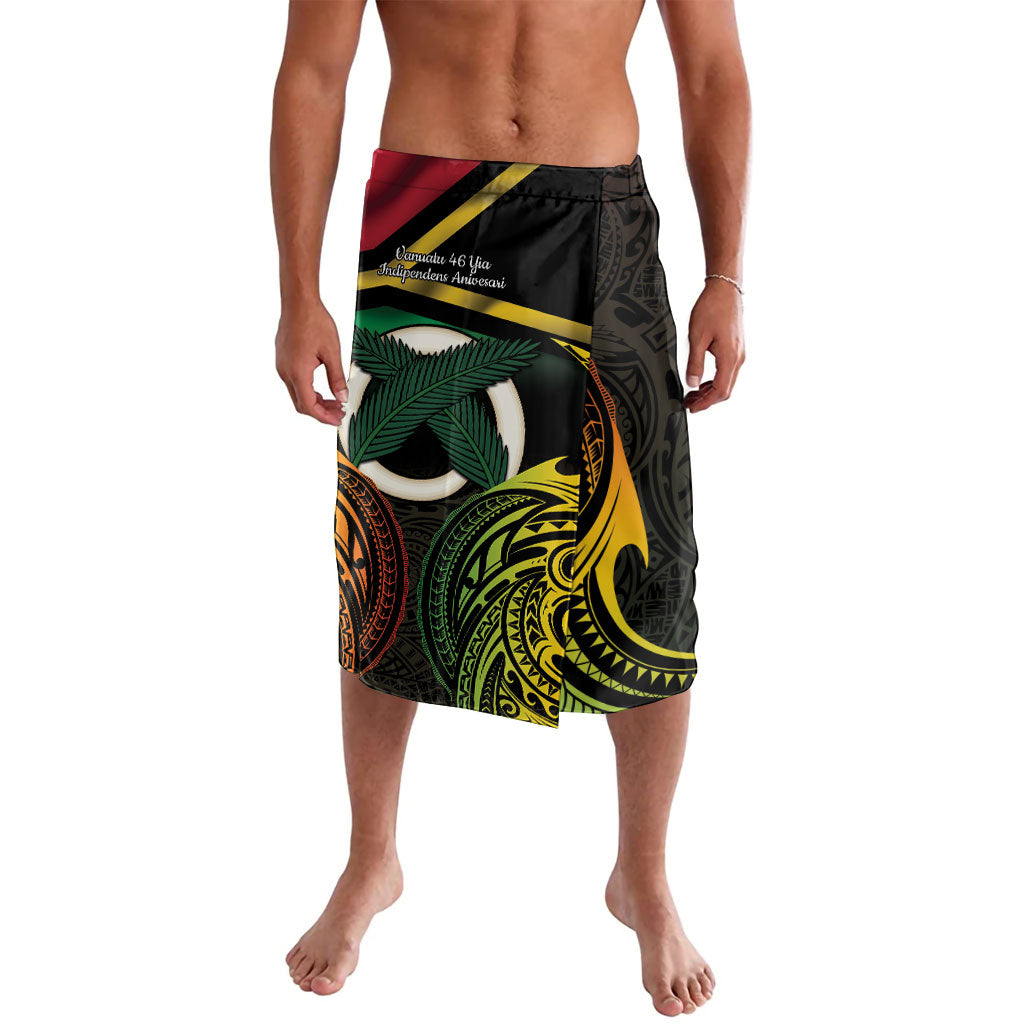 Vanuatu 1980 Lavalava Hapi 46 Yia Indipendens Anivesari LT14 Black - Polynesian Pride