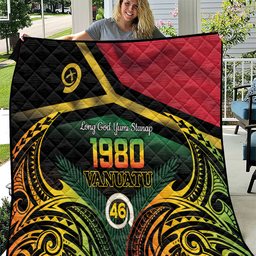 Vanuatu 1980 Quilt Hapi 46 Yia Indipendens Anivesari LT14 Black - Polynesian Pride