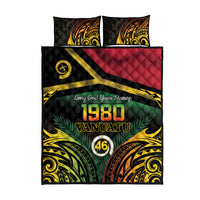 Vanuatu 1980 Quilt Bed Set Hapi 46 Yia Indipendens Anivesari LT14 - Polynesian Pride