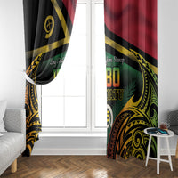 Vanuatu 1980 Window Curtain Hapi 46 Yia Indipendens Anivesari LT14 - Polynesian Pride